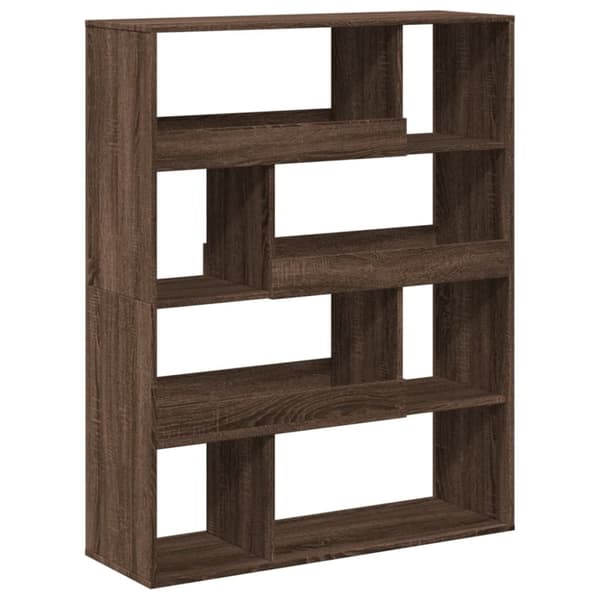 vidaXL Romdeler brun eik 100x33x125,5 cm konstruert tre
