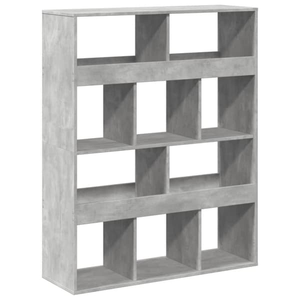 vidaXL Huoneenjakaja betoninharmaa 100x33x125,5 cm tekninen puu