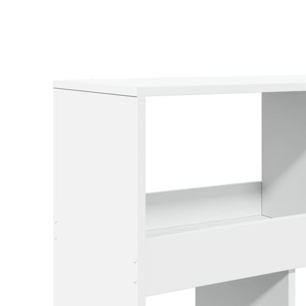 vidaXL rumdeler 100x33x125,5 cm konstrueret træ hvid