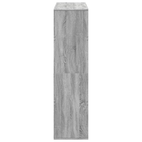vidaXL rumdeler 100x33x125,5 cm konstrueret træ grå sonoma-eg