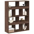 Miniatyrbillede 4 af 11: vidaXL rumdeler 100x33x125,5 cm konstrueret træ brun egetræsfarve