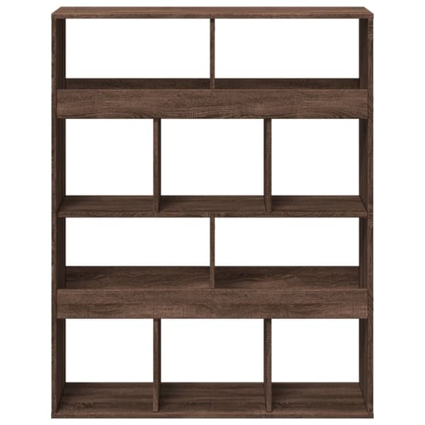 vidaXL rumdeler 100x33x125,5 cm konstrueret træ brun egetræsfarve