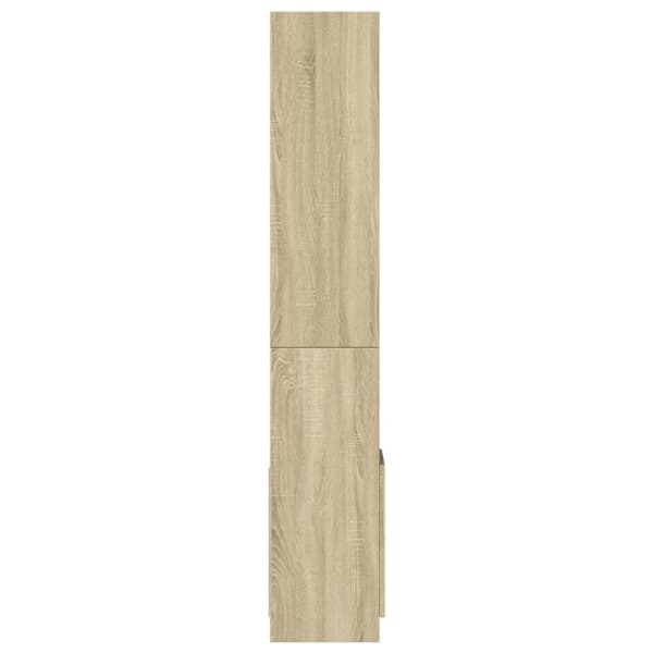 vidaXL reol 92x33x180 cm konstrueret træ sonoma-eg