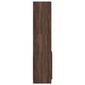 Miniatyrbillede 7 af 11: vidaXL reol 92x33x140 cm konstrueret træ brun egetræsfarve