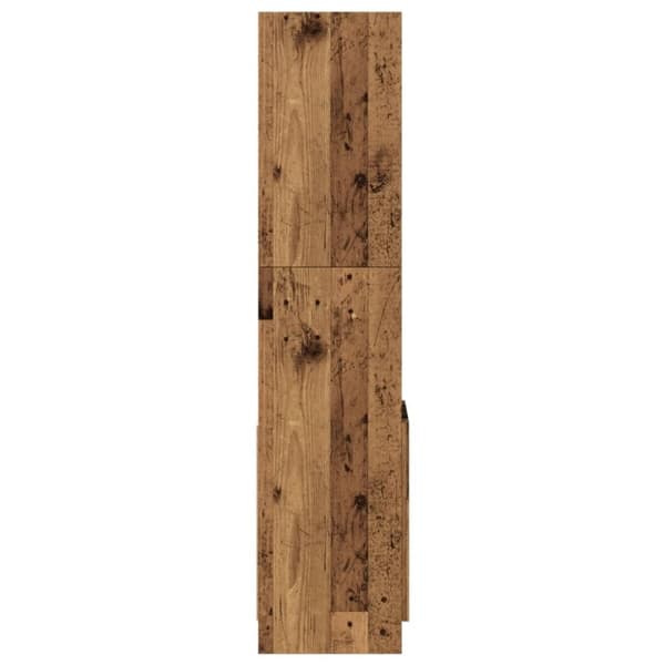 vidaXL reol 92x33x140 cm konstrueret træ antikt træ