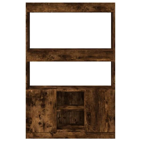 vidaXL reol 92x33x140 cm konstrueret træ røget egetræsfarve