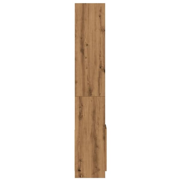 vidaXL reol 92x33x180 cm konstrueret træ egetræsfarvet