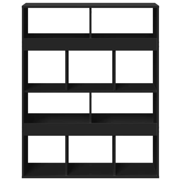 vidaXL Romdeler svart 100x33x125,5 cm konstruert tre