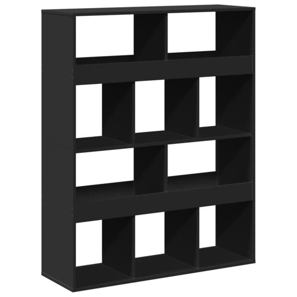 vidaXL Romdeler svart 100x33x125,5 cm konstruert tre