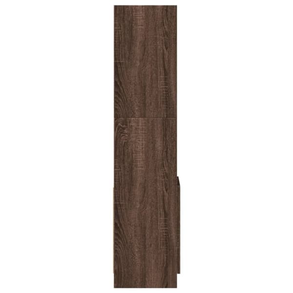 vidaXL Highboard brun eik 92x33x140 cm konstruert tre