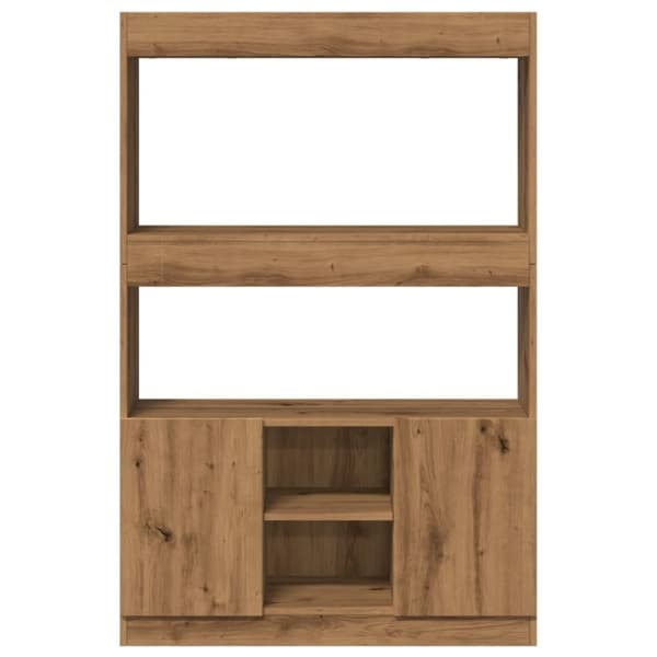 vidaXL Högskåp ek 92x33x140 cm konstruerat trä