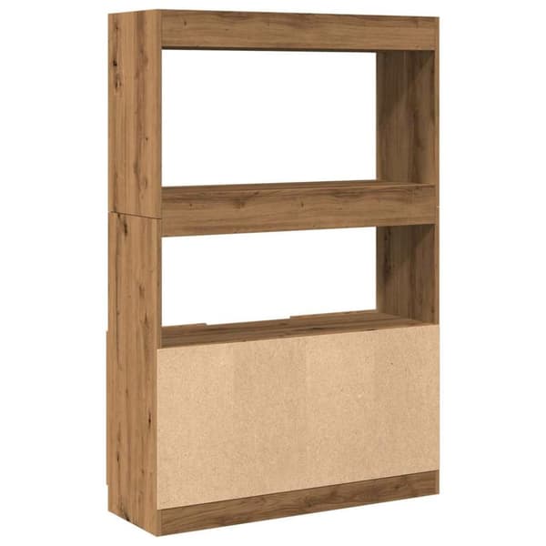 vidaXL Högskåp ek 92x33x140 cm konstruerat trä