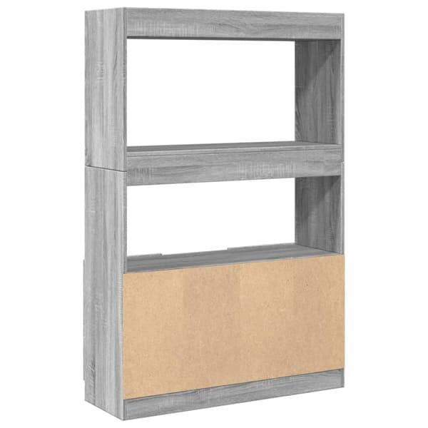 vidaXL Highboard grå sonoma 92x33x140 cm konstruert tre