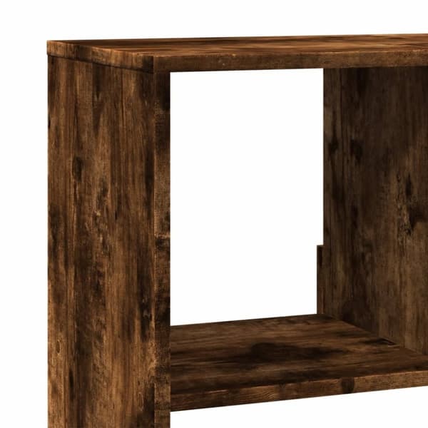 vidaXL Bokhylle røkt eik 100x33x156,5 cm konstruert tre