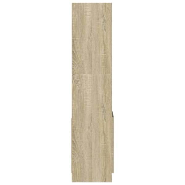 vidaXL Highboard sonoma eik 92x33x140 cm konstruert tre