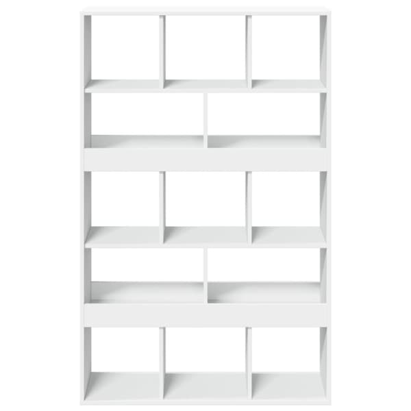 vidaXL Bokhylle hvit 100x33x156,5 cm konstruert tre