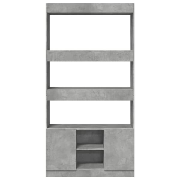 vidaXL Highboard betonggrå 92x33x180 cm konstruert tre
