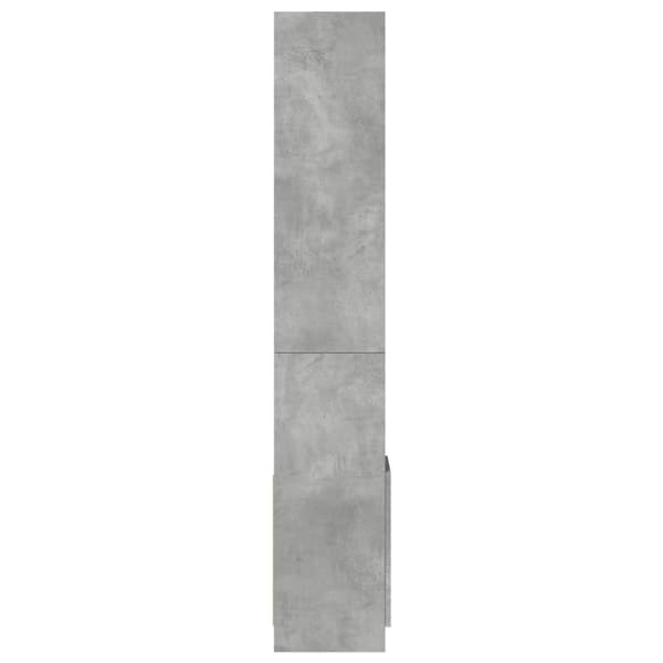 vidaXL Highboard betonggrå 92x33x180 cm konstruert tre