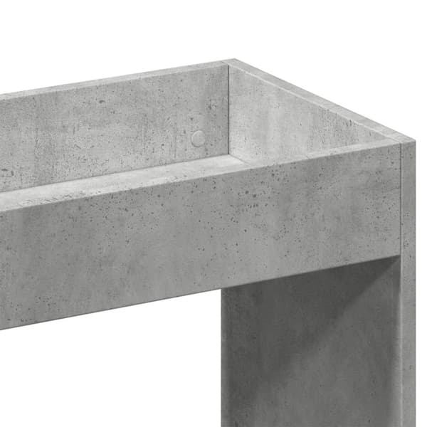 vidaXL Highboard betonggrå 92x33x180 cm konstruert tre