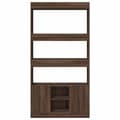 Miniatyrbilde 6 av 11: vidaXL Highboard brun eik 92x33x180 cm konstruert tre