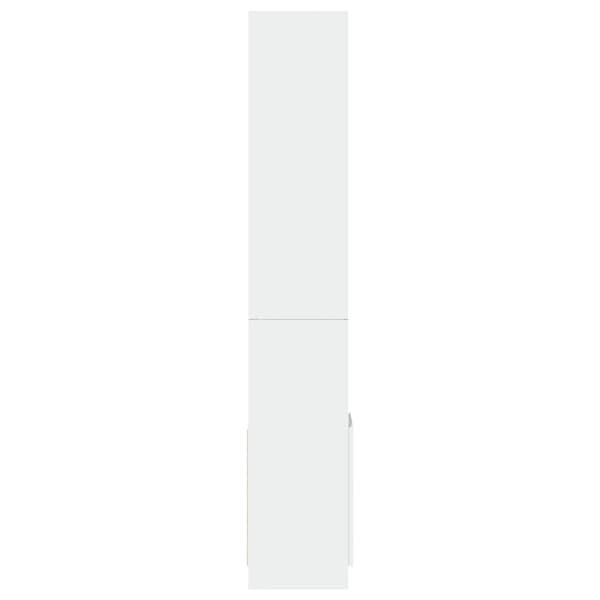 vidaXL Highboard hvit 92x33x180 cm konstruert tre
