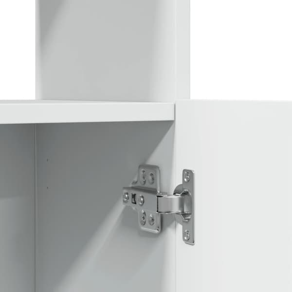 vidaXL Highboard hvit 92x33x180 cm konstruert tre