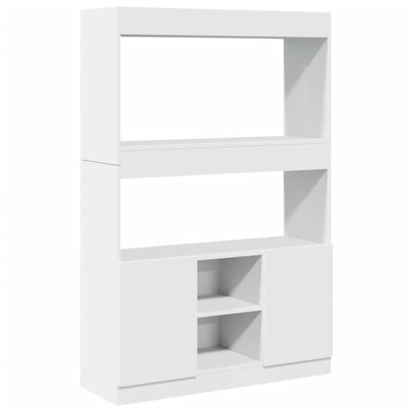 vidaXL Highboard hvit 92x33x140 cm konstruert tre