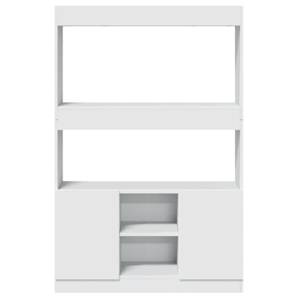vidaXL Highboard hvit 92x33x140 cm konstruert tre