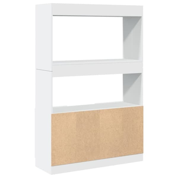 vidaXL Highboard hvit 92x33x140 cm konstruert tre
