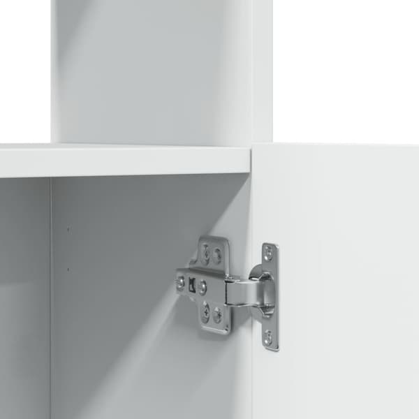 vidaXL Highboard hvit 92x33x140 cm konstruert tre