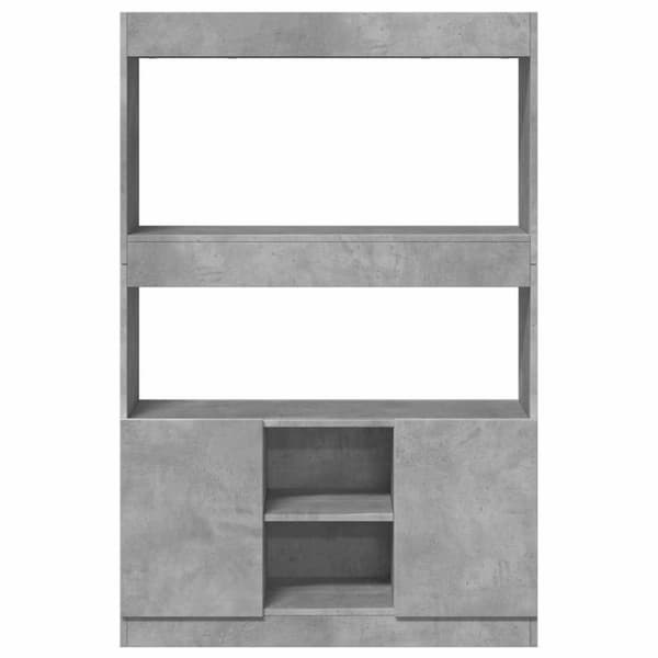 vidaXL reol 92x33x140 cm konstrueret træ betongrå