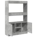 Miniatyrbillede 9 af 11: vidaXL reol 92x33x140 cm konstrueret træ betongrå