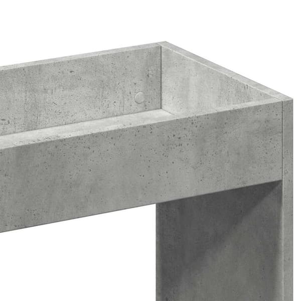 vidaXL reol 92x33x140 cm konstrueret træ betongrå