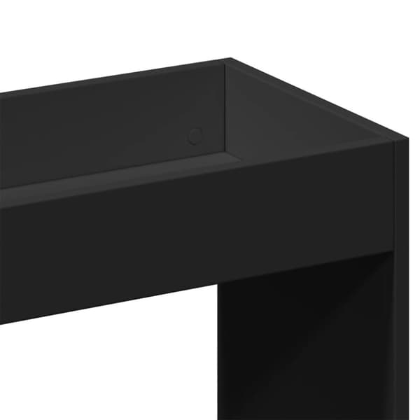 vidaXL reol 92x33x140 cm konstrueret træ sort
