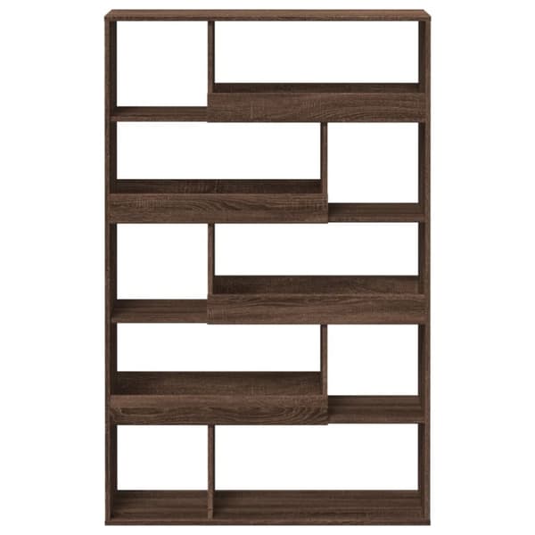 vidaXL Kirjahylly ruskea tammi 100x33x156,5 cm tekninen puu