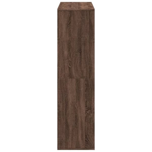 vidaXL bogreol 100x33x125,5 cm konstrueret træ brun egetræsfarve