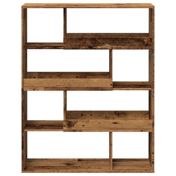 vidaXL bogreol 100x33x125,5 cm konstrueret træ antikt træ