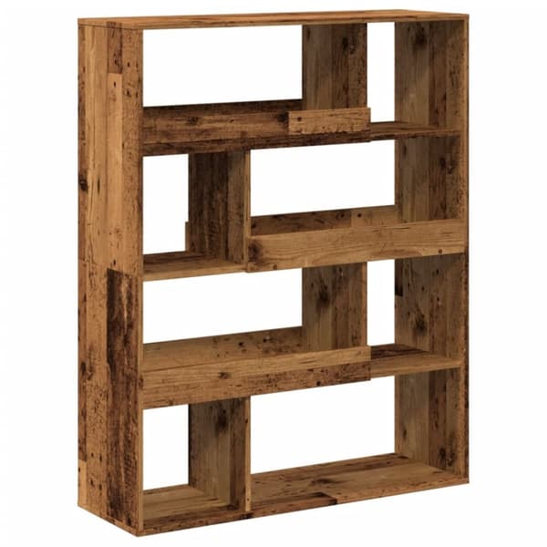 vidaXL bogreol 100x33x125,5 cm konstrueret træ antikt træ