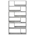 Pikkukuva 5 / 11: vidaXL Kirjahylly betoninharmaa 100x33x187,5 cm tekninen puu
