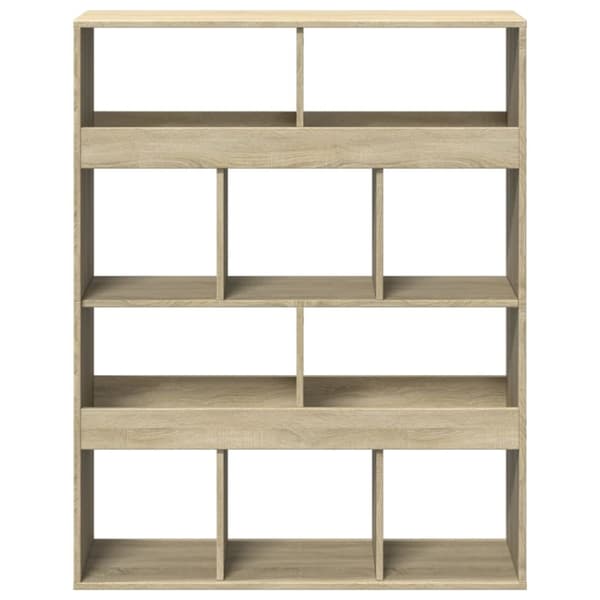 vidaXL Kirjahylly Sonoma-tammi 100x33x125,5 cm tekninen puu