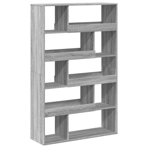 vidaXL bogreol 100x33x156,5 cm konstrueret træ grå sonoma-eg