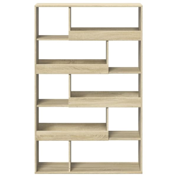 vidaXL bogreol 100x33x156,5 cm konstrueret træ sonoma-eg