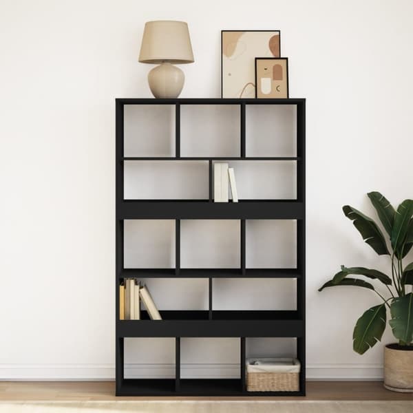 vidaXL bogreol 100x33x156,5 cm konstrueret træ sort