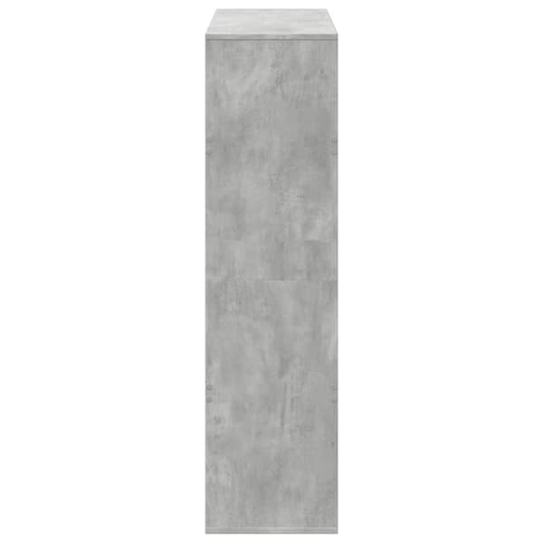 vidaXL bogreol 100x33x125,5 cm konstrueret træ betongrå