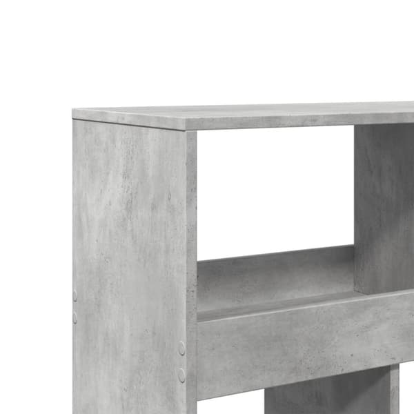 vidaXL bogreol 100x33x125,5 cm konstrueret træ betongrå