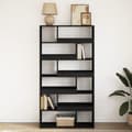 Miniatyrbillede 4 af 11: vidaXL bogreol 100x33x187,5 cm konstrueret træ sort