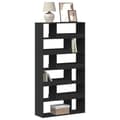 Miniatyrbillede 2 af 11: vidaXL bogreol 100x33x187,5 cm konstrueret træ sort