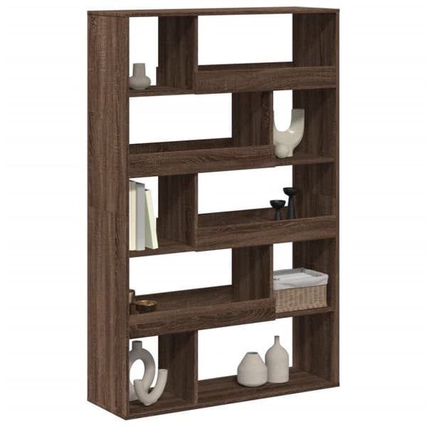 vidaXL Bokhylle brun eik 100x33x156,5 cm konstruert tre