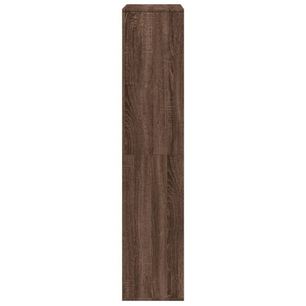 vidaXL Bokhylle brun eik 100x33x156,5 cm konstruert tre