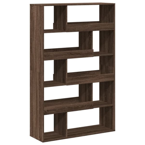 vidaXL Bokhylle brun eik 100x33x156,5 cm konstruert tre